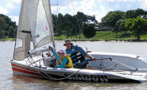 Greg Brotherson and Morgen Parkin enjoy an easy downwind leg in Saturday’s Club Pointscore series. Greg Brotherson and Morgen Parkin enjoy an easy downwind leg in Saturday’s Club Pointscore series.